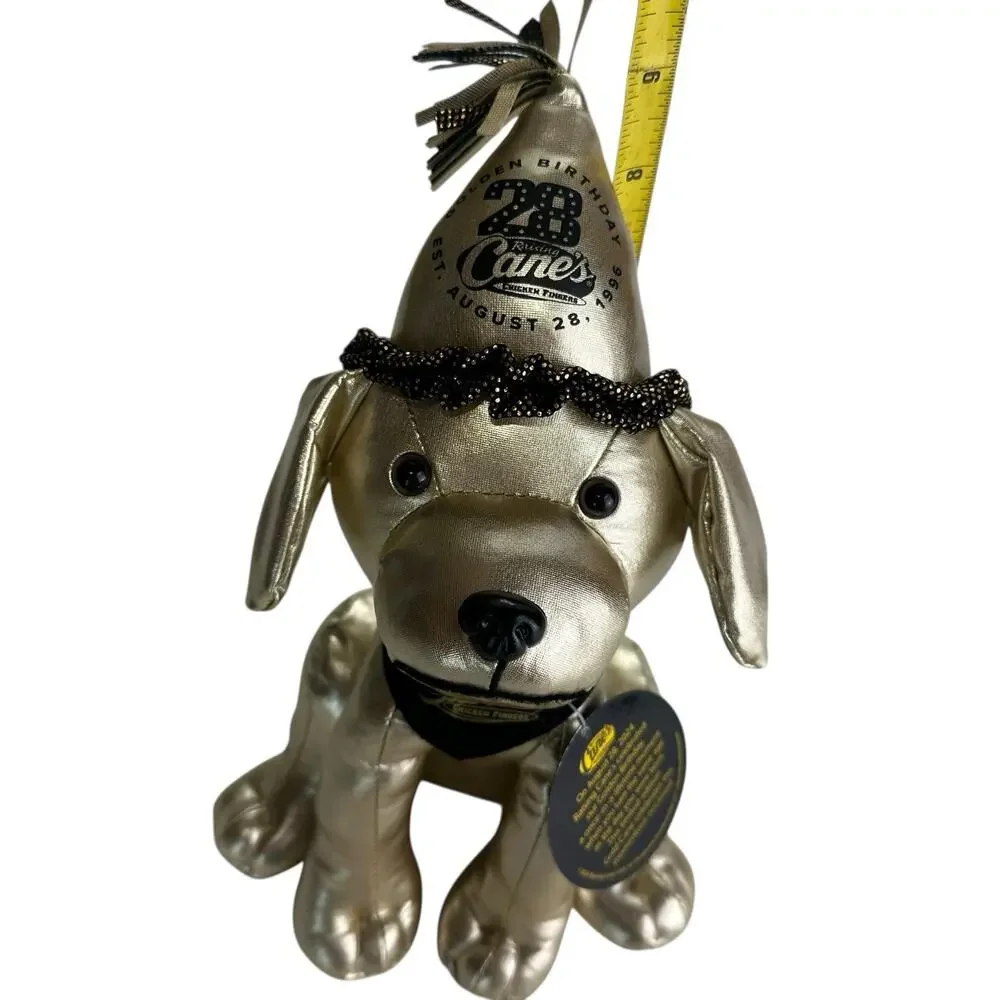 Raising Canes Limited Edition 28th Golden Birthday Plush With Tag